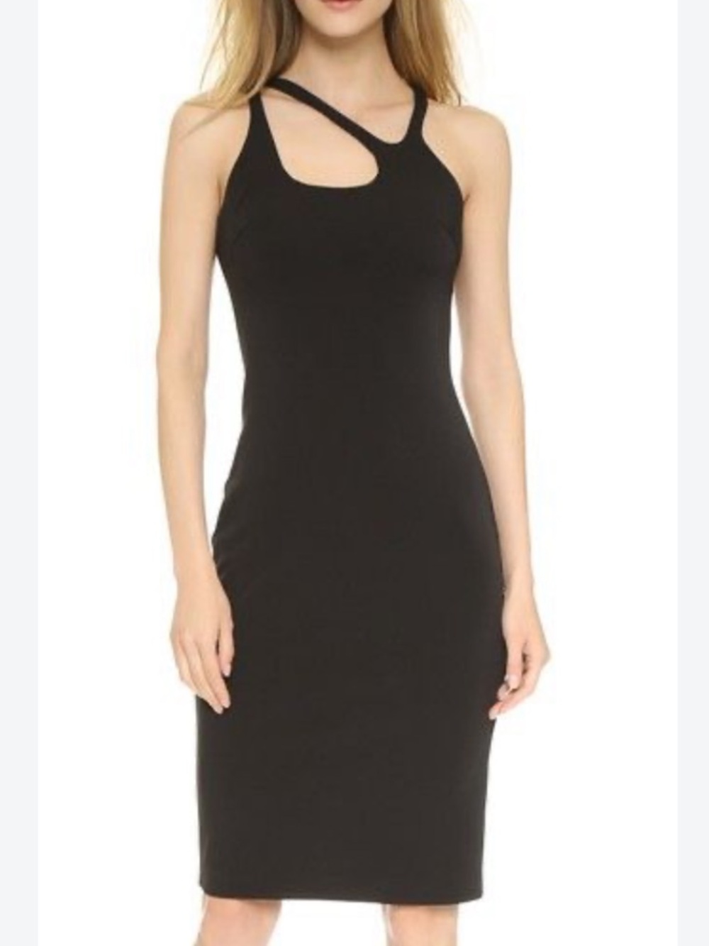HALSTON HERITAGE Black Dress with Cutouts